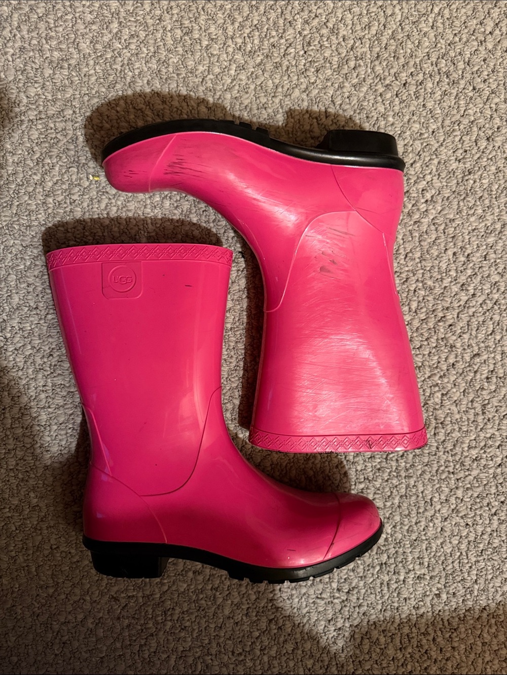 UGG Hot Pink Women's Rain Boots